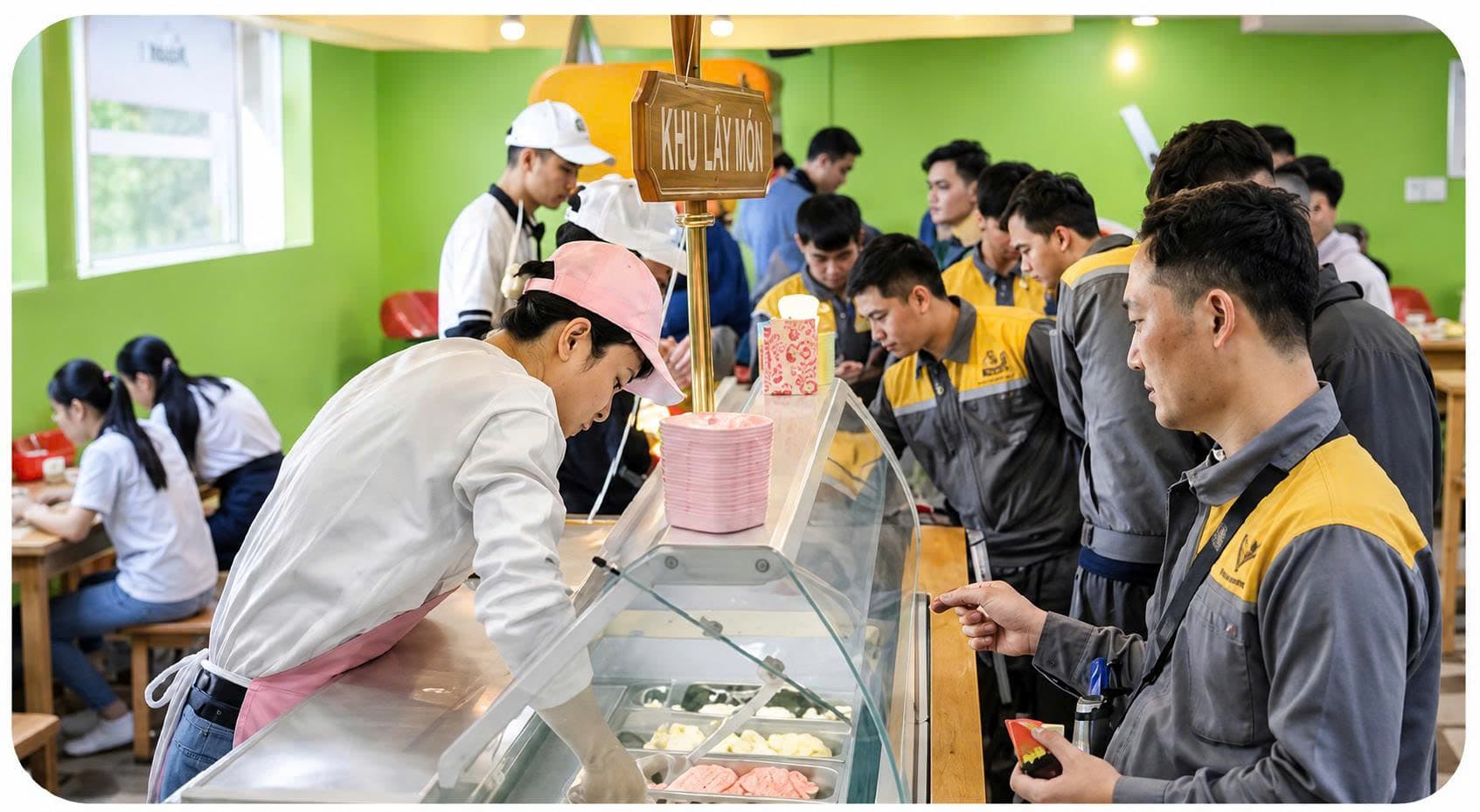 Khai trương điểm phục vụ suất ăn của ALOCOM