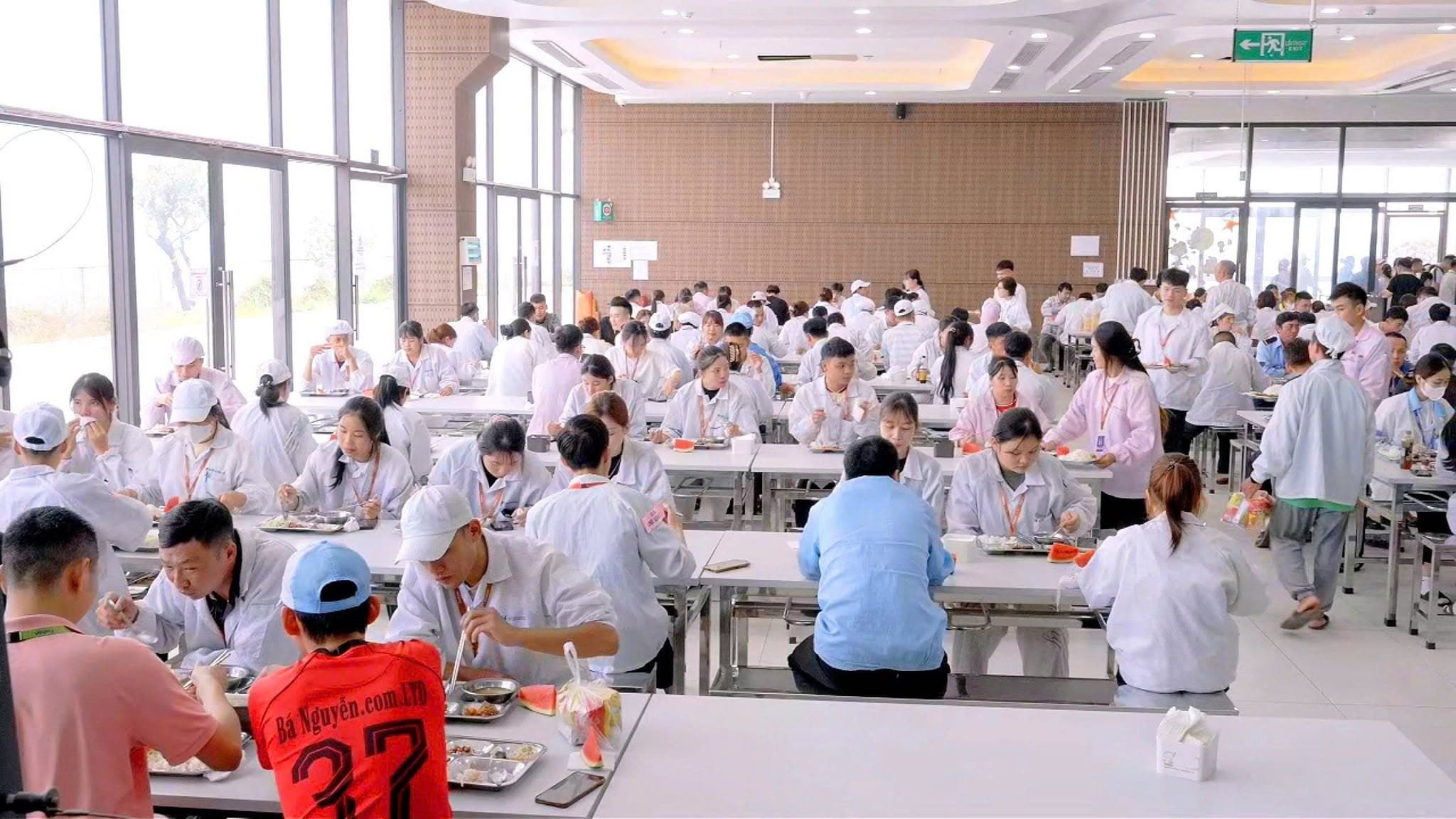 Không gian dùng bữa sạch sẽ, thoáng mát